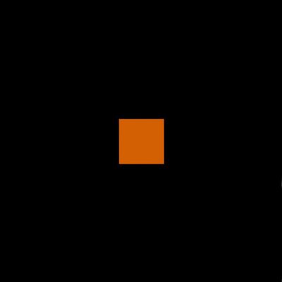 simultaneous contrast - orange against black