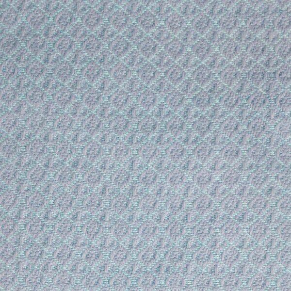 Sample swatch made with light colored warp and weft, with a subtle pattern